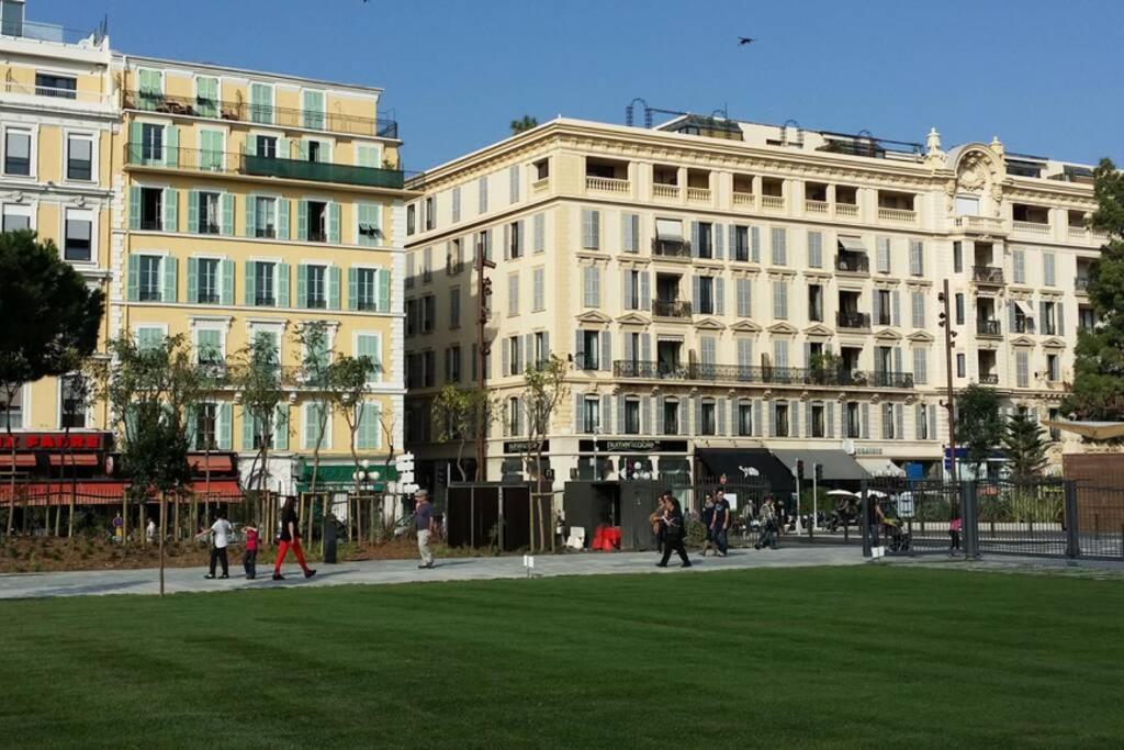Spacious 3 Bedroom Flat Nice Center - Magnificent View-Parking Exterior foto