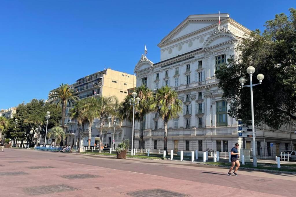 Spacious 3 Bedroom Flat Nice Center - Magnificent View-Parking Exterior foto