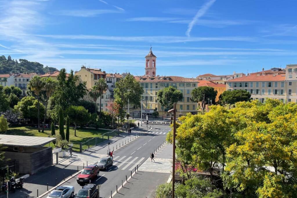 Spacious 3 Bedroom Flat Nice Center - Magnificent View-Parking Exterior foto