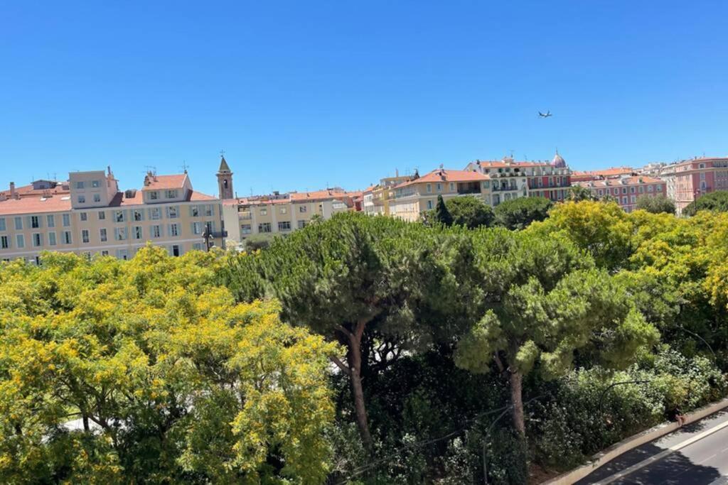 Spacious 3 Bedroom Flat Nice Center - Magnificent View-Parking Exterior foto