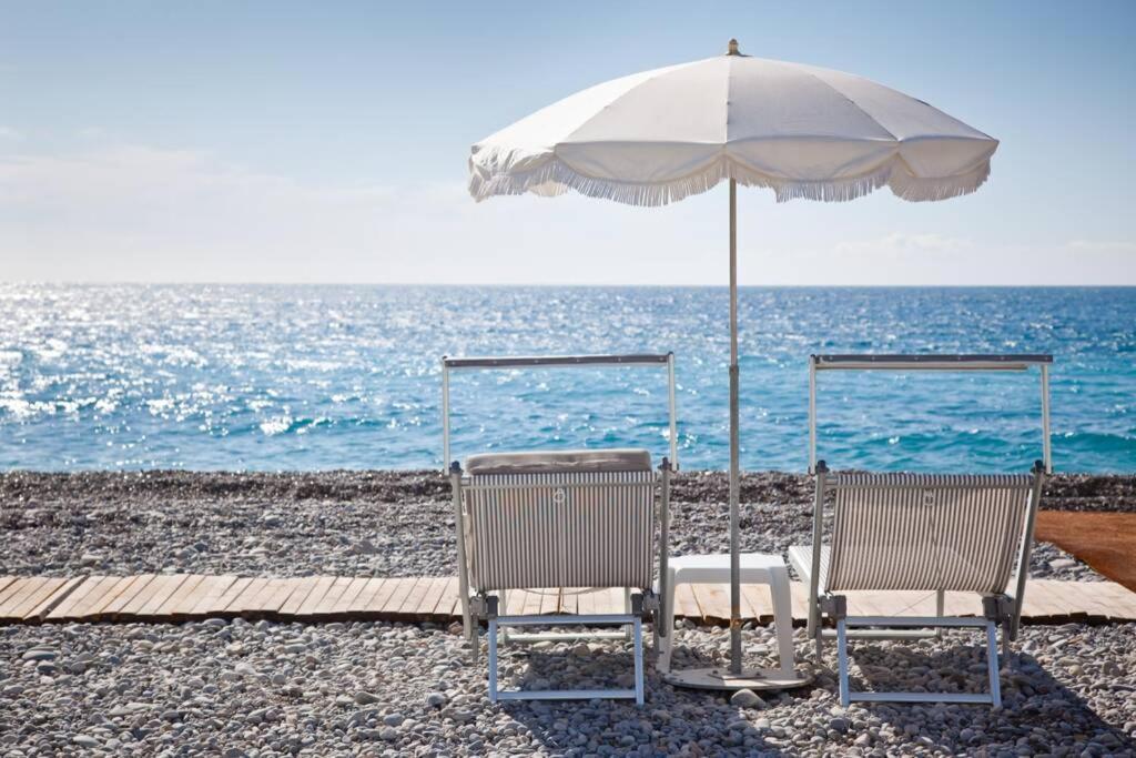Spacious 3 Bedroom Flat Nice Center - Magnificent View-Parking Exterior foto