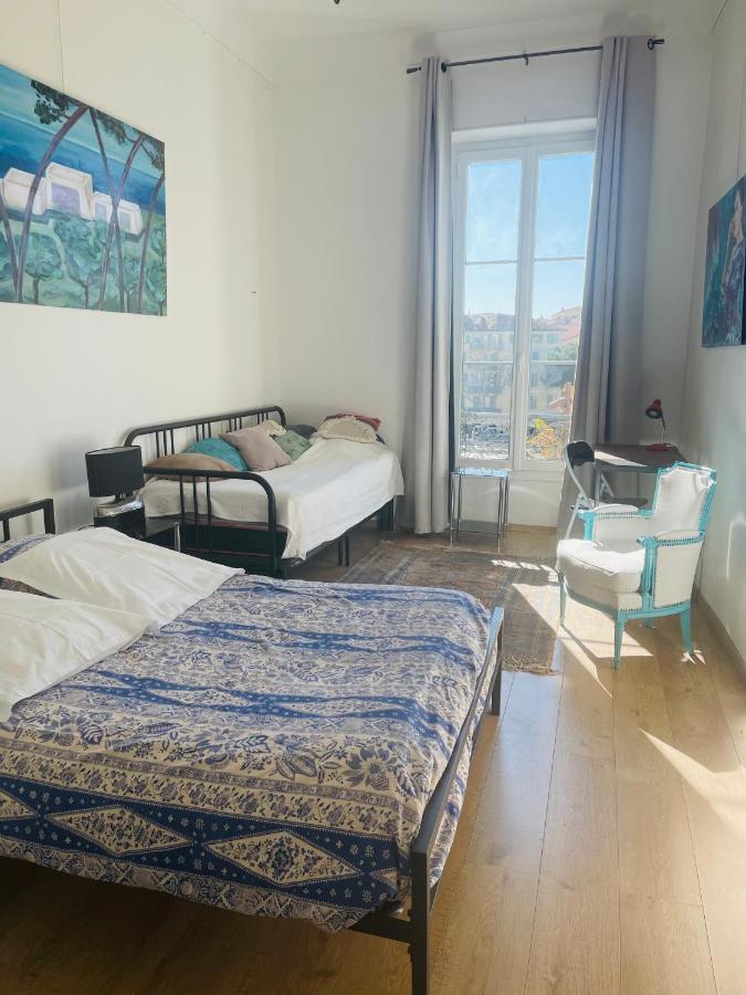 Spacious 3 Bedroom Flat Nice Center - Magnificent View-Parking Exterior foto