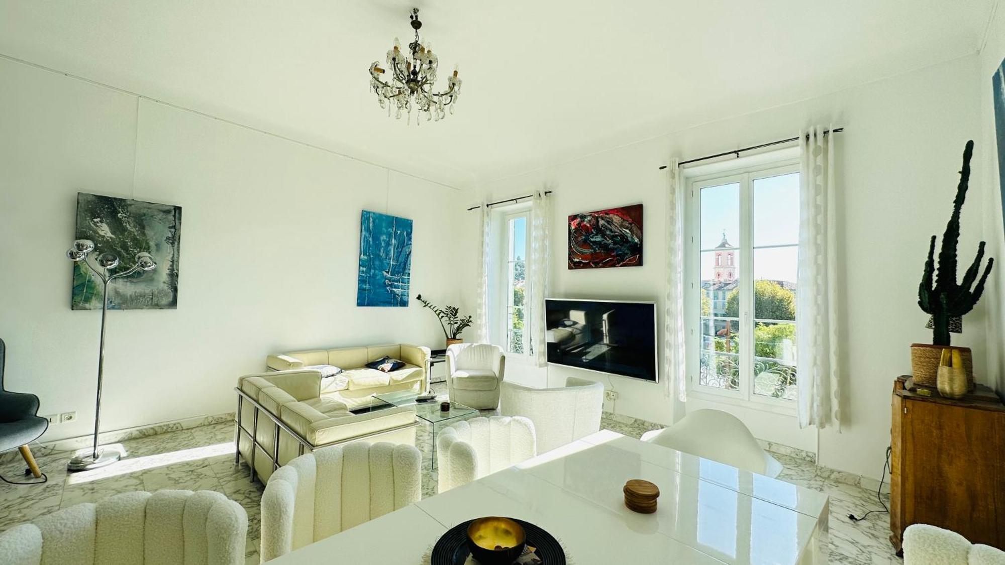 Spacious 3 Bedroom Flat Nice Center - Magnificent View-Parking Exterior foto